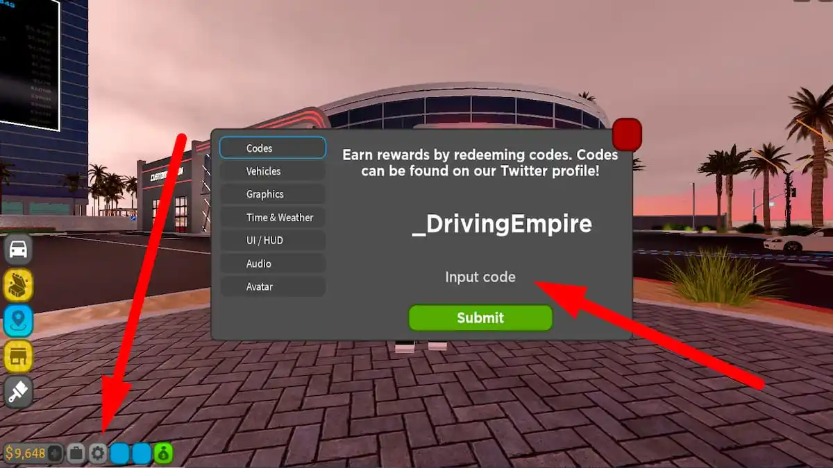 Driving Empire codes (November 2023) - free cash