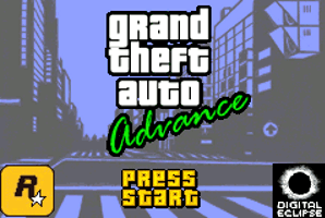 GTA Advance title screen.