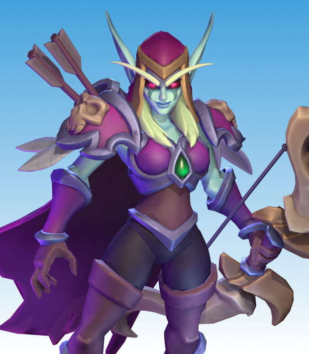 Sylvanas Windrunner from the Warcraft franchise.