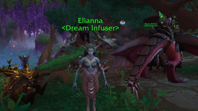 WoW NPC Elianna, found in the Emerald Dream under the world tree Amirdrassil in Patch 10.2.