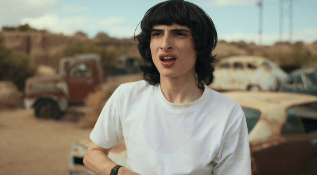 Finn Wolfhard playing the role of Mike Wheeler in Stranger Things.