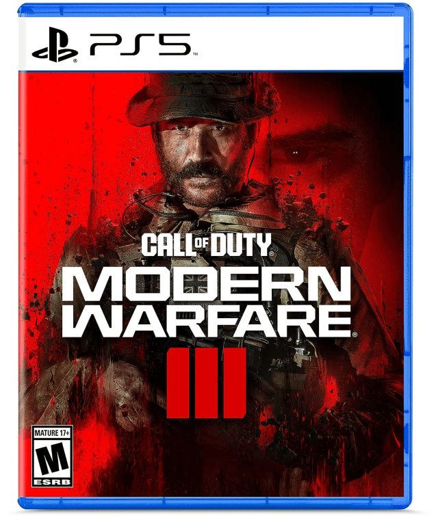 Call of Duty: MW3 box art for PS5.