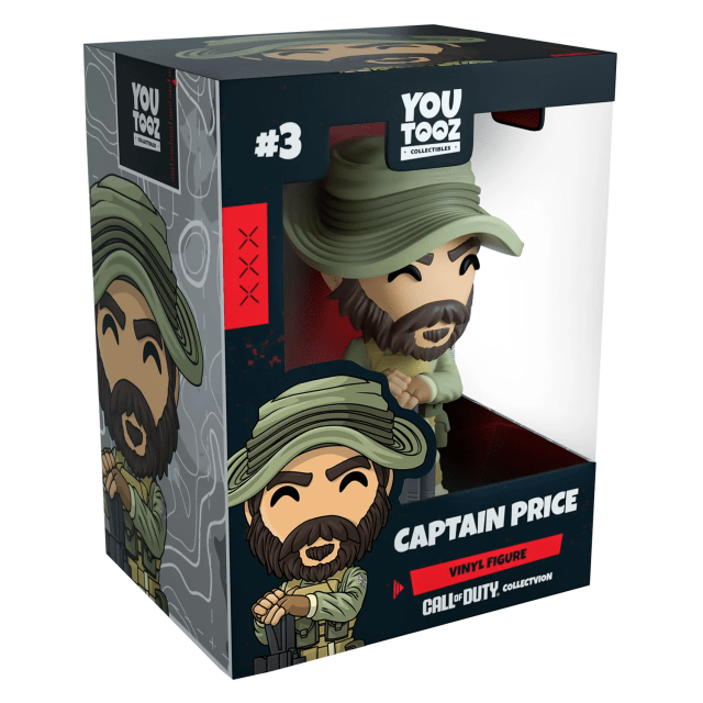An image of a Captain Price YouTooz figurine in its box.