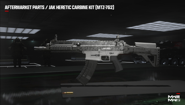 A screenshot of the JAK Heretic Carbine Kit (MTZ-762).