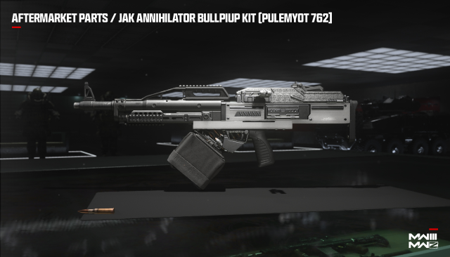 A screenshot of the JAK Annihilator Bullpup Kit (Pulemyot 762).