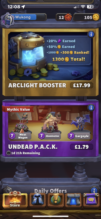 Warcraft Rumble Paid Store
