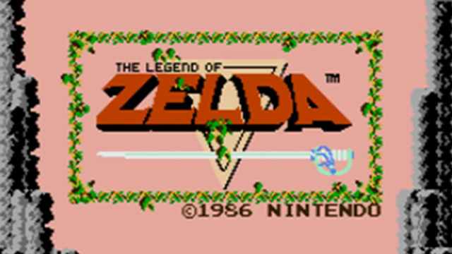 The Legend of Zelda original start screen