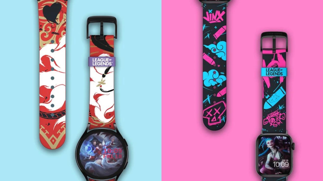 The Ahri and Jinx smart watch bands League of Legends
