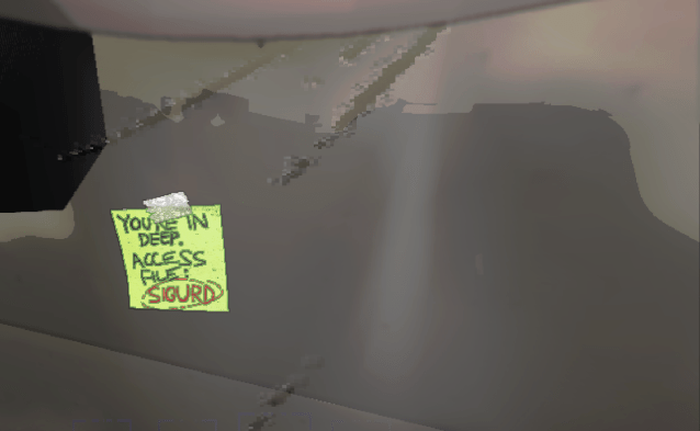 screenshot of the sigurd sticky note in lethal company.
