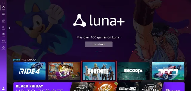 How to play Fortnite on  Luna cloud gaming - Dexerto