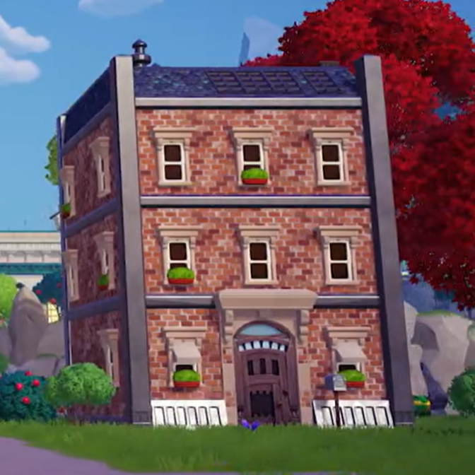 Mike and Sulley's apartment in the Peaceful Meadow. 