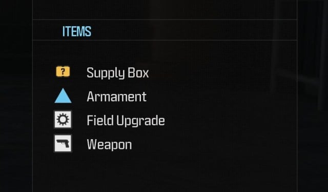 Mission Items key in MW3