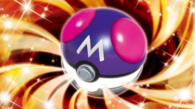 Art of a Master Ball being used in the Pokemon TCG.