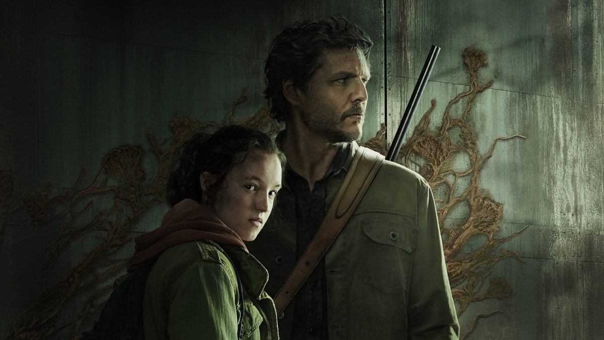 Pedro Pascal and Bella Ramsey as Joel and Ellie in live action The Last of Us TV show