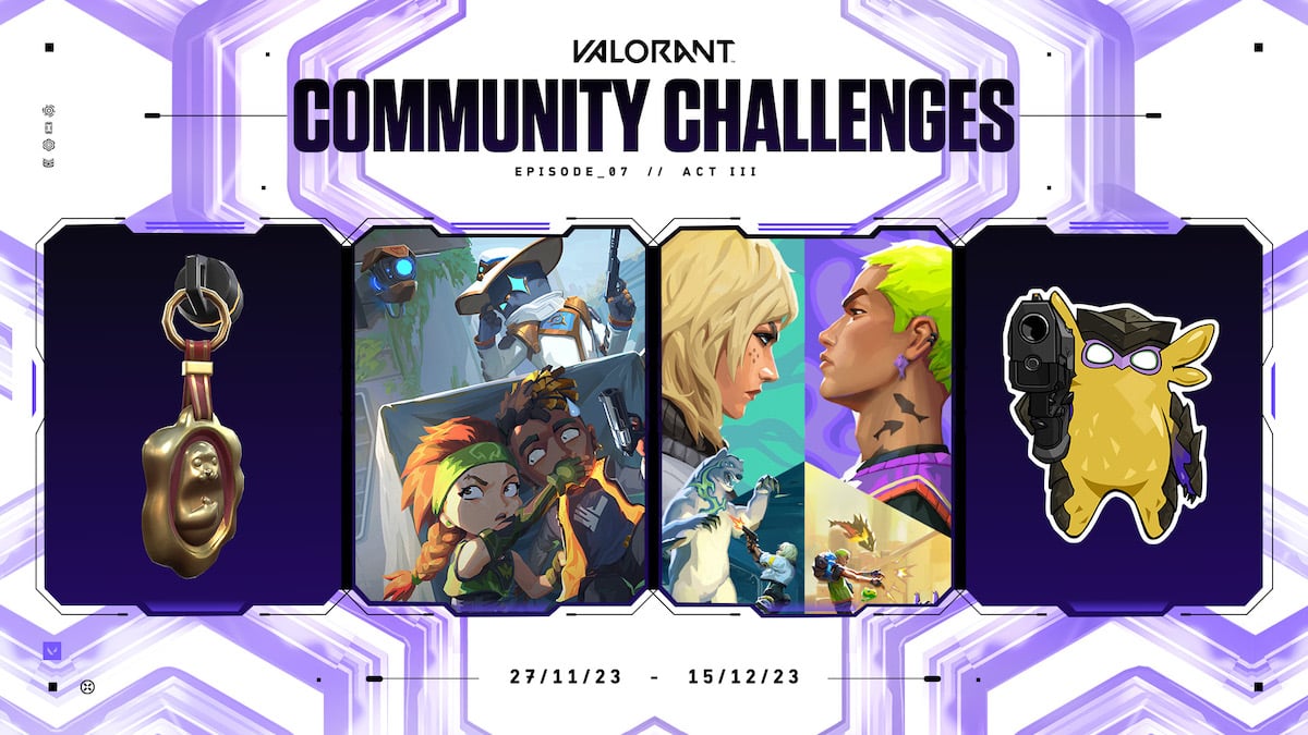 VALORANT Community challenges announcement art.