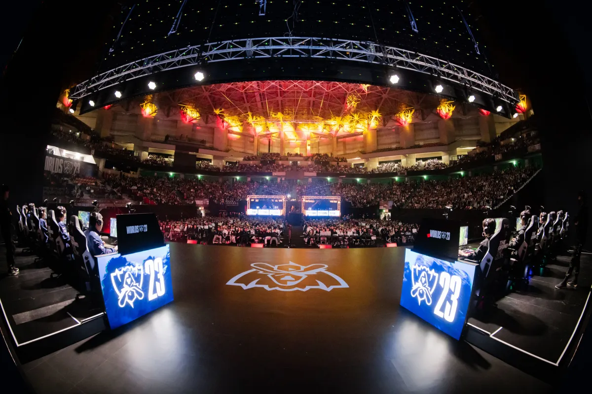 Worlds 2023 from the stage