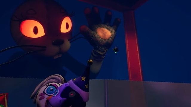 Vanny looking at Moon in the secret ending for FNAF Help Wanted 2