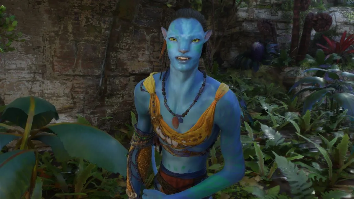 Eetu in the jungle during The Missing Hunter in Avatar: Frontiers of Pandora