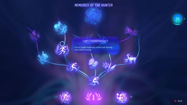 The hunter skill tree in Avatar: Frontiers of Pandora.