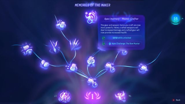 The Maker skill tree in Avatar: Frontiers of Pandora.