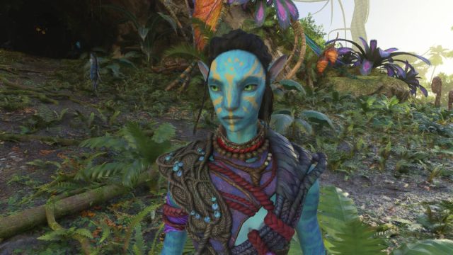 A player-created Na'vi shown in Avatar: Frontiers of Pandora