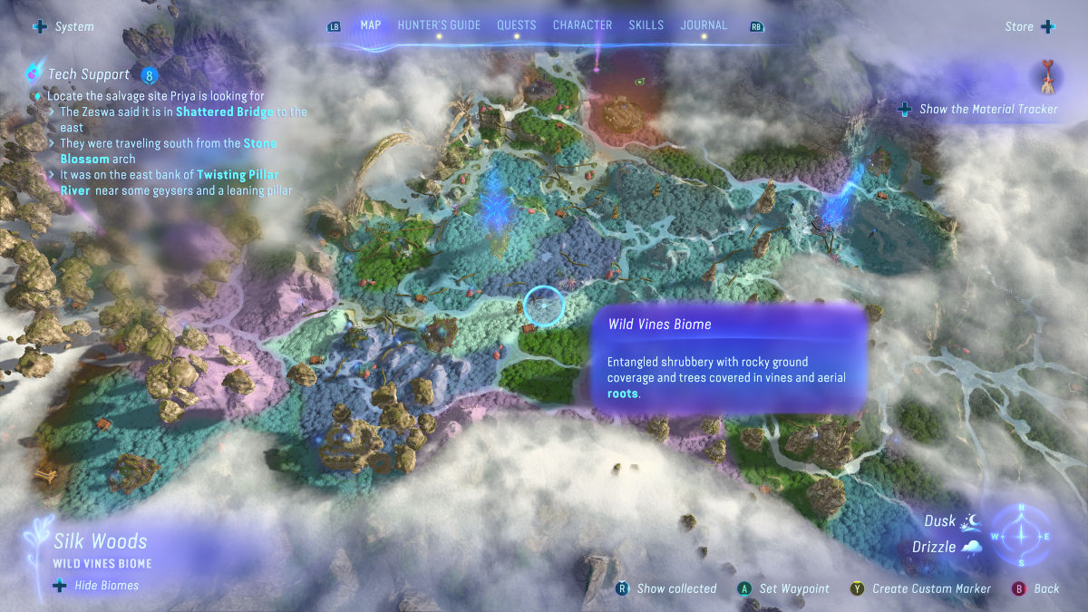 How To Show Biomes On The Map In Avatar Frontiers Of Pandora