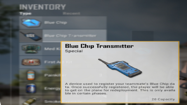 Blue Chip Transmitter in PUBG