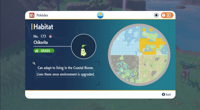 Chikorita location The Indigo Disk