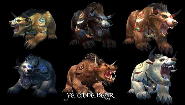 Six druid bear forms