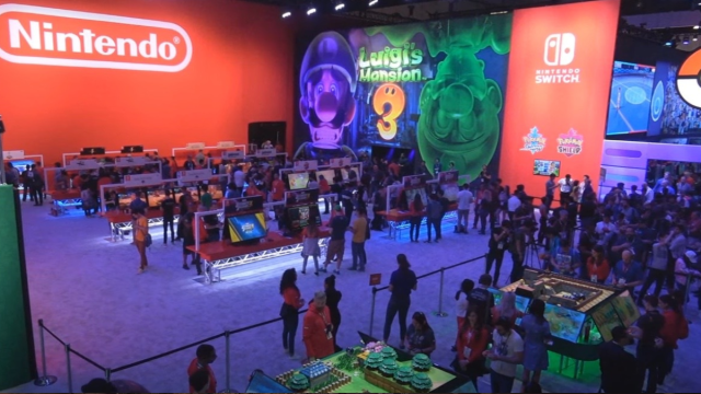 A picture of the Nintendo booth space at E3 2019.