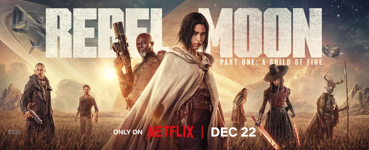 Netflix keyart for Rebel Moon Part 1.