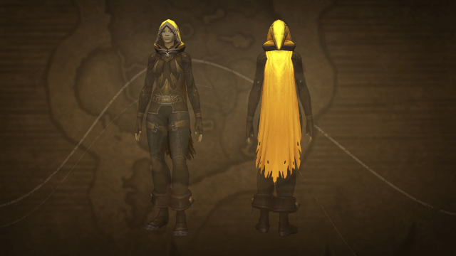 Female Human wearing Ensemble: Vagabond's Sunny Threads