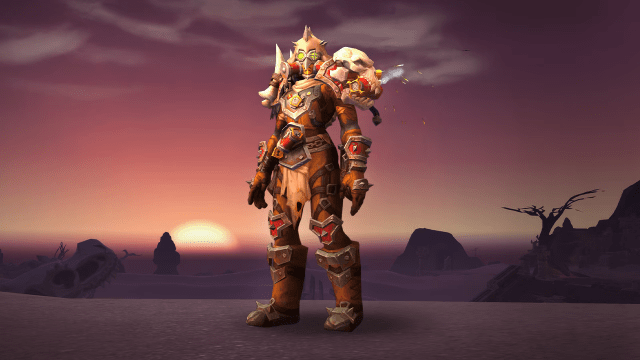 WoW character wearing Ensemble: Wastewander Tracker’s Kit