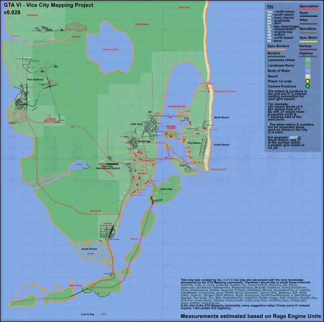 GTA 6 Map according to internet sleuths