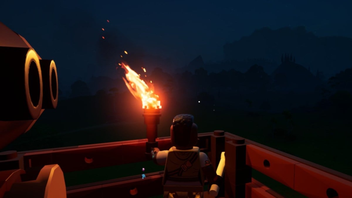 A great view in LEGO Fortnite.