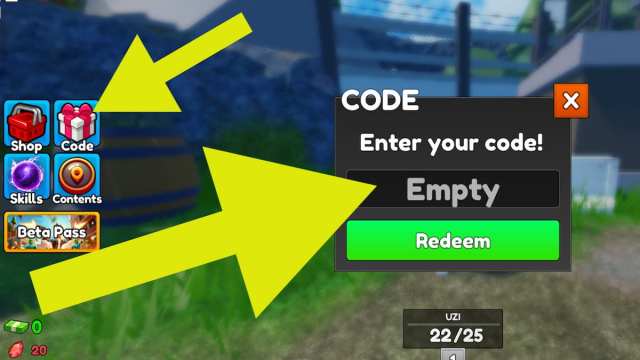 How to redeem codes in Zombie Hunters