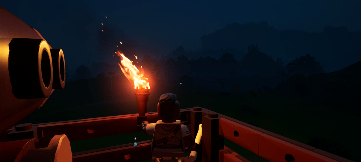 A great view in LEGO Fortnite.