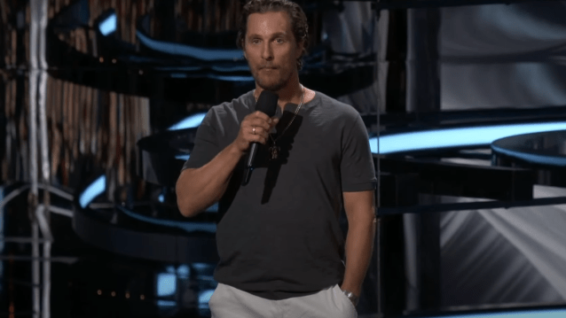 Matthew McConaughey at The Game Awards 2023.