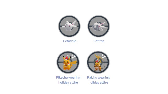 Catch Cetoddle during Pokémon GO's Winter Holiday Part 1 Event