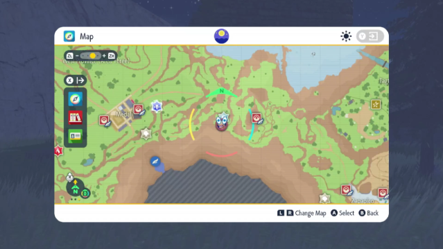 Spectrier's map location in Pokémon Scarlet and Violet