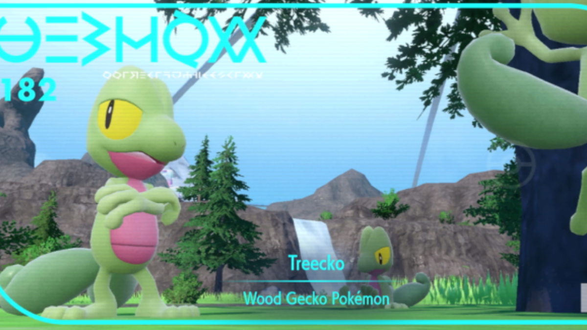 Treecko's Pokédex entry in Pokémon Scarlet and Violet