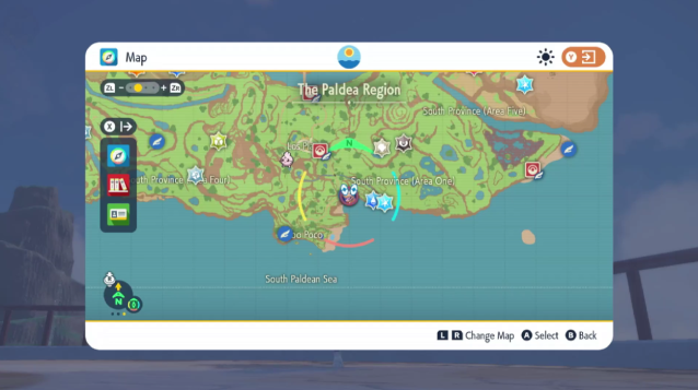 Map of Zapdos' location