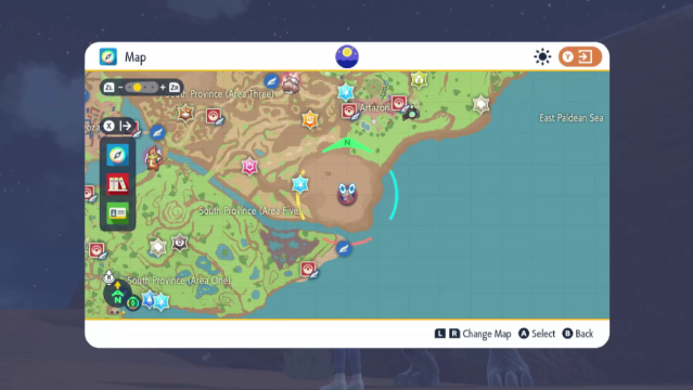 Zekrom's map location in Pokémon Scarlet and Violet