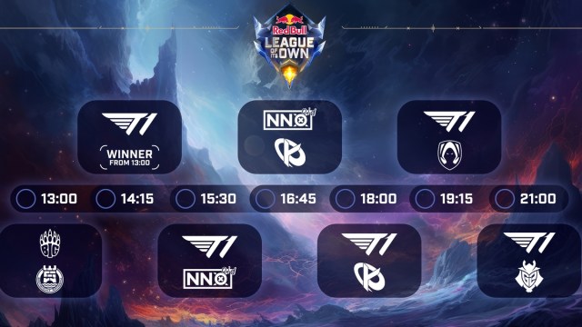 RedBull League of its own's schedule