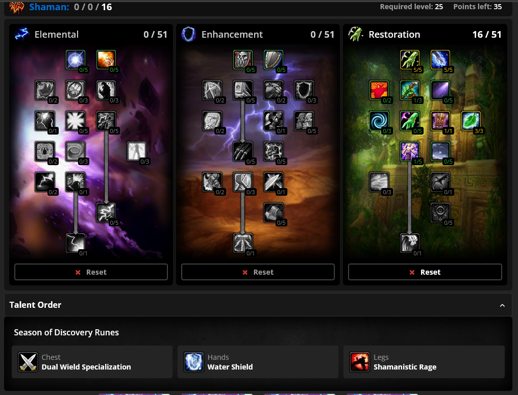WoW SoD Best Talent Builds And Runes For Shamans In WoW Classic Season Of Discovery Dot Esports
