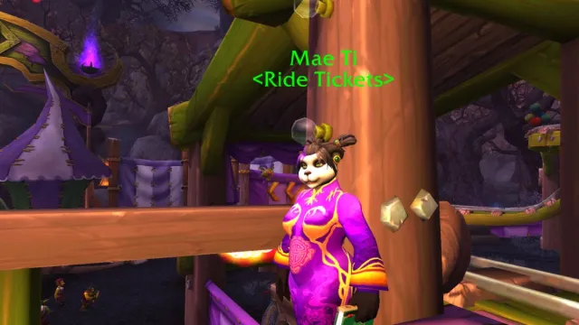 Ride Ticket vendor in World of Warcraft's Darkmoon Faire.