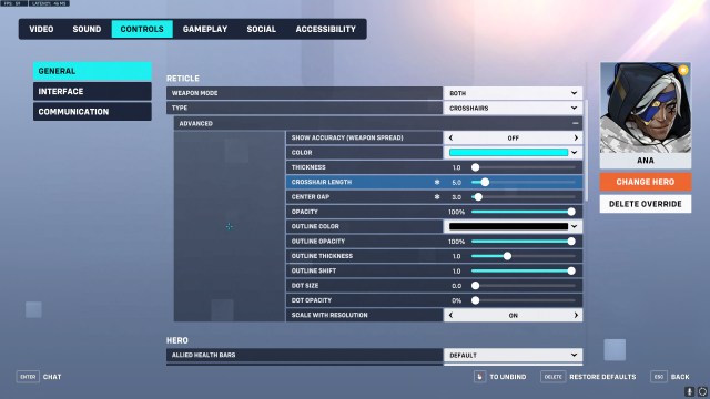 Best crosshair and DPI settings for Kiriko in Overwatch 2