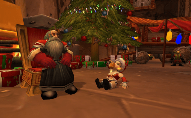 Greatfather Winter during Winter Veil WoW