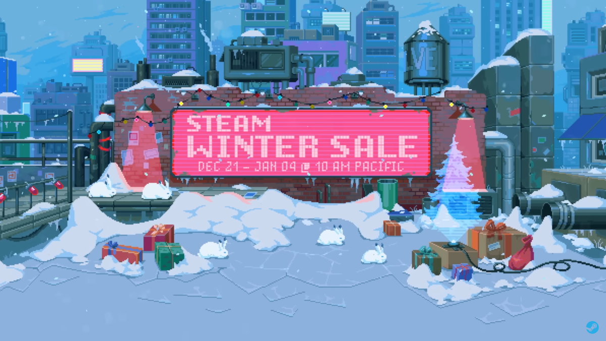 Steam Winter Sale 2023 banner.
