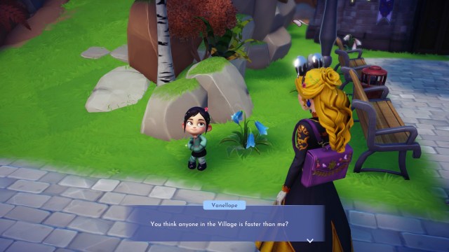Venellope talking to the player character in Disney Dreamlight Valley